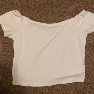 White crop top